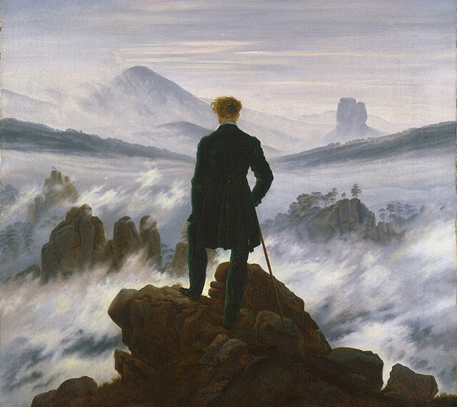 Wanderer above the Sea of Fog by Caspar David Friedrich, 1818